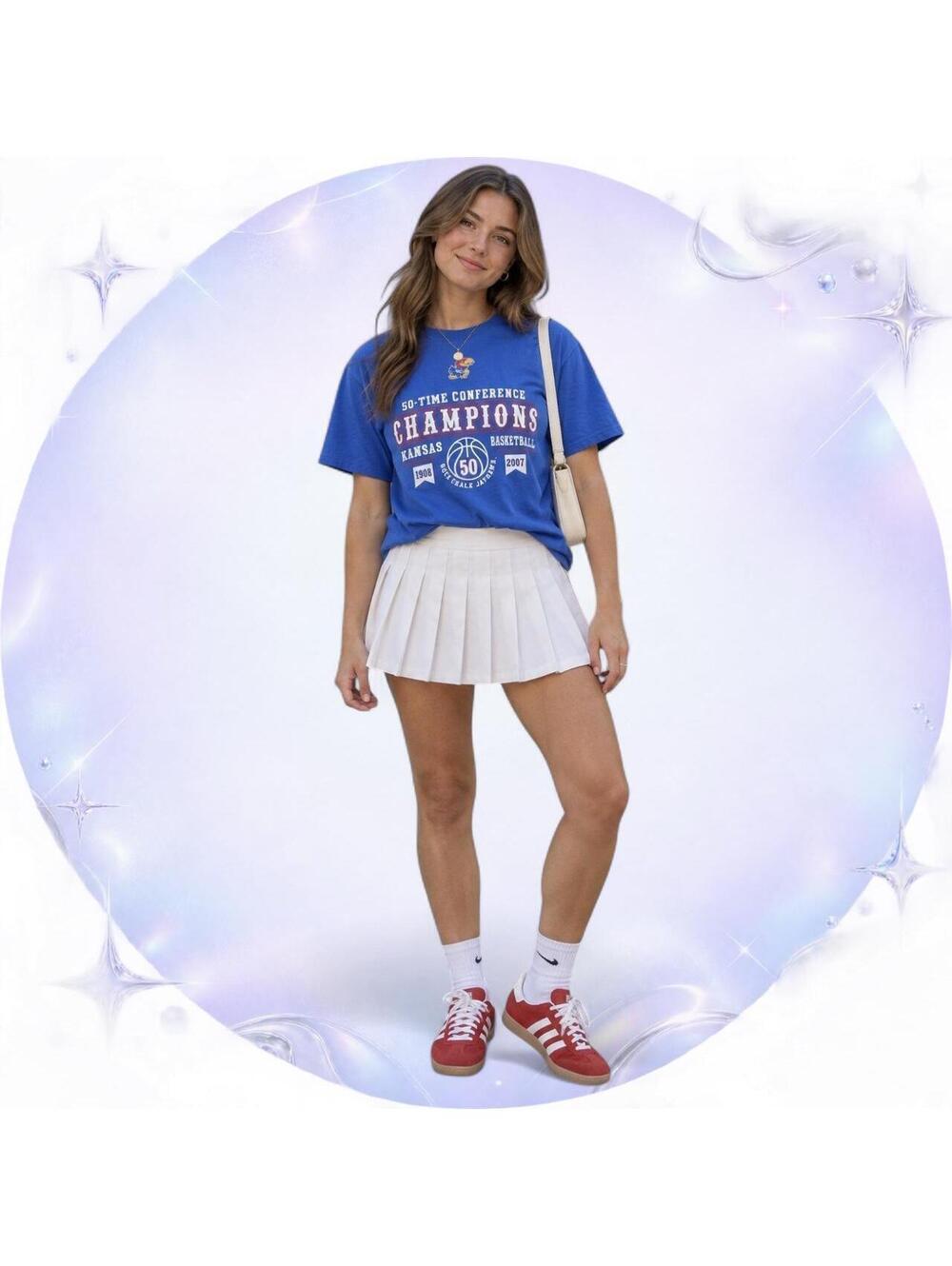 2007 Kansas Jayhawks 50-Time Conference Champions Tee M